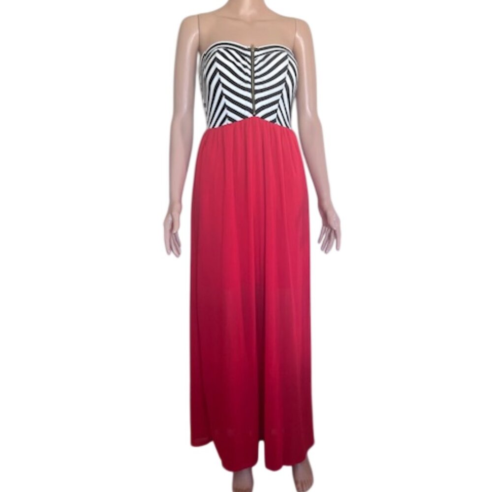 IRIS Womens Summer Dress Long Strapless Size Large *NWT*